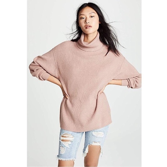 Free People•Softly Structured Tunic Sweater•Mauve•Size X-Small - Picture 1 of 9